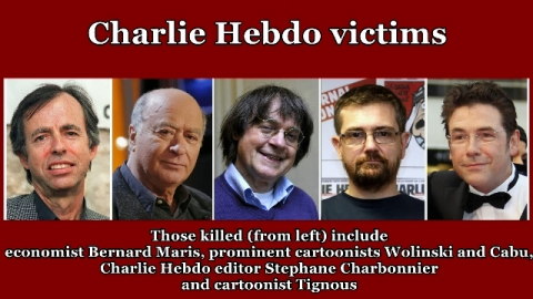 Le vittime di Charlie Hebdo