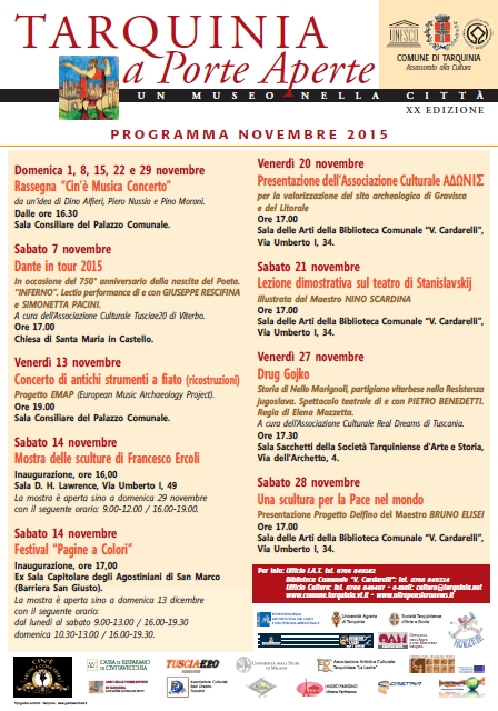 Programma Novembre 2015