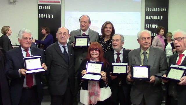 Giornalisti premiati per i 50 Anni di Attività Professionale 2017