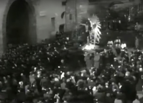 Tarquinia La processione del Cristo Risorto nel 1929