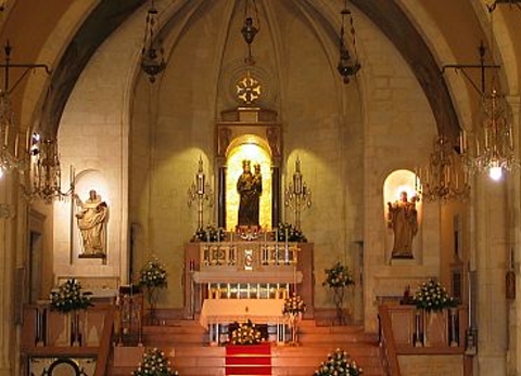 Interno Santuario Madonna di Bonaria Cagliari